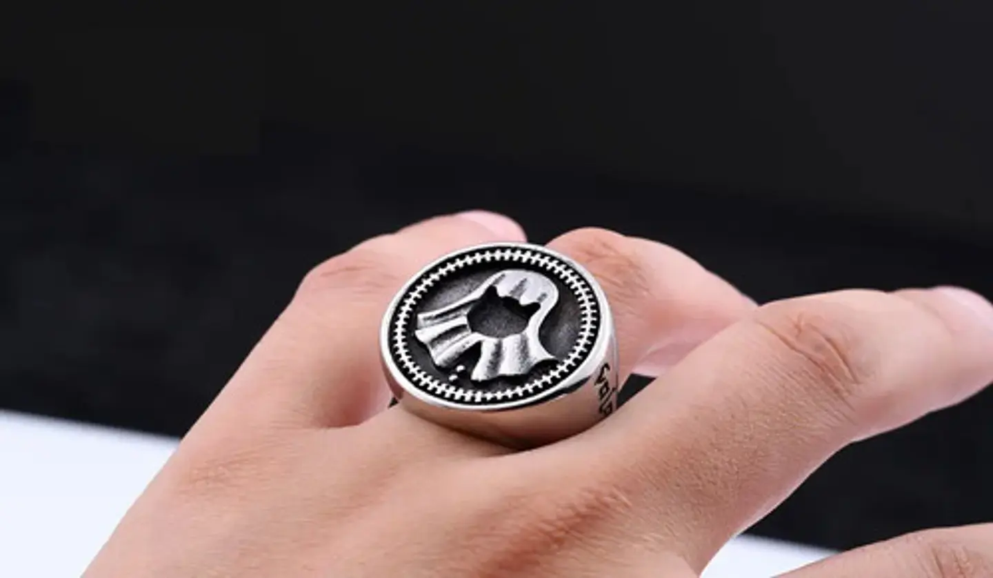 Anillo para hombres en Acero simbolo Juego De Tronos Jaqen H'ghar 5
