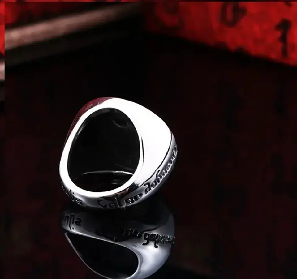 Anillo para hombres en Acero simbolo Juego De Tronos Jaqen H'ghar 6