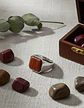 Anillo plateado Clásico/moderno en Acero para Hombre  Amaderado  - Miniatura 3