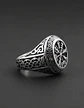 Anillo Acero Inoxidable Brújula Vikingo Color Plata Hombre - Miniatura 8