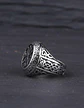Anillo Acero Inoxidable Brújula Vikingo Color Plata Hombre - Miniatura 9