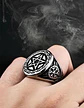 Anillo Acero Inoxidable Estrella Pentagrama Vikingo Hombre - Miniatura 10
