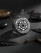 Anillo Acero Inoxidable Estrella Pentagrama Vikingo Hombre - Miniatura 12
