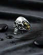 Anillo Biker Cráneo Calavera Gótico Acero Inoxidable Hombre - Miniatura 6