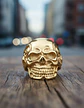 Anillo Biker Cráneo Calavera Gótico Acero Inoxidable Hombre - Miniatura 11