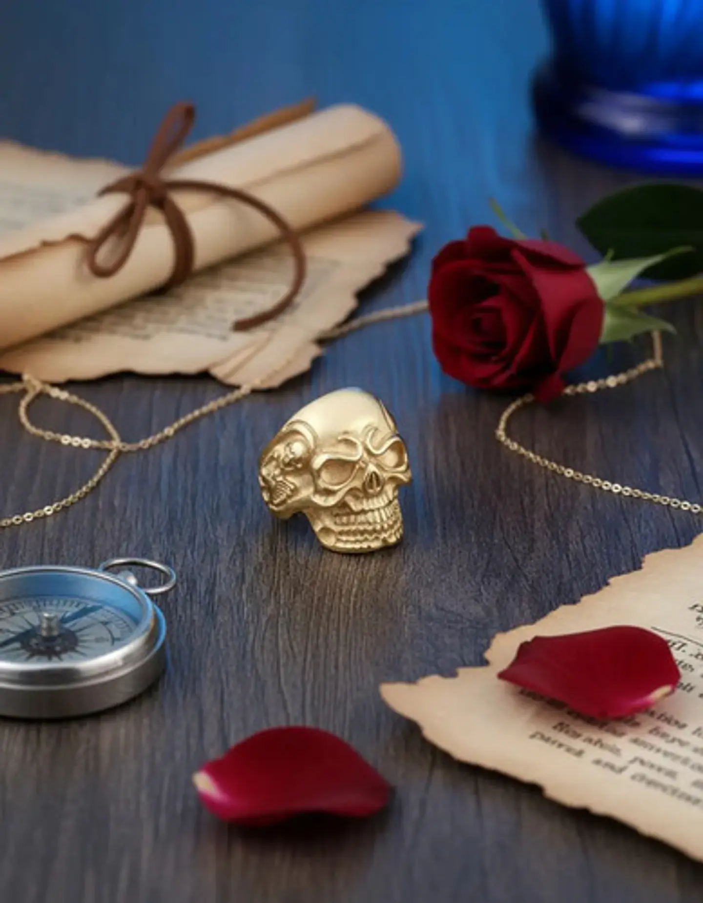 Anillo Biker Cráneo Calavera Gótico Acero Inoxidable Hombre 16