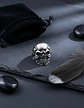Anillo Biker Cráneo Calavera Gótico Acero Inoxidable Hombre - Miniatura 21