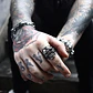 Anillo Biker Cráneo Calavera Gótico Acero Inoxidable Hombre - Miniatura 23
