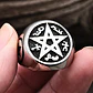 Anillo Pentaculo Pentagrama Amuleto Acero Inoxidable Hombre - Miniatura 7
