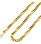Cadena Acero Inoxidable Cubana Color Oro 7 Mm Para Hombre - Miniatura 2