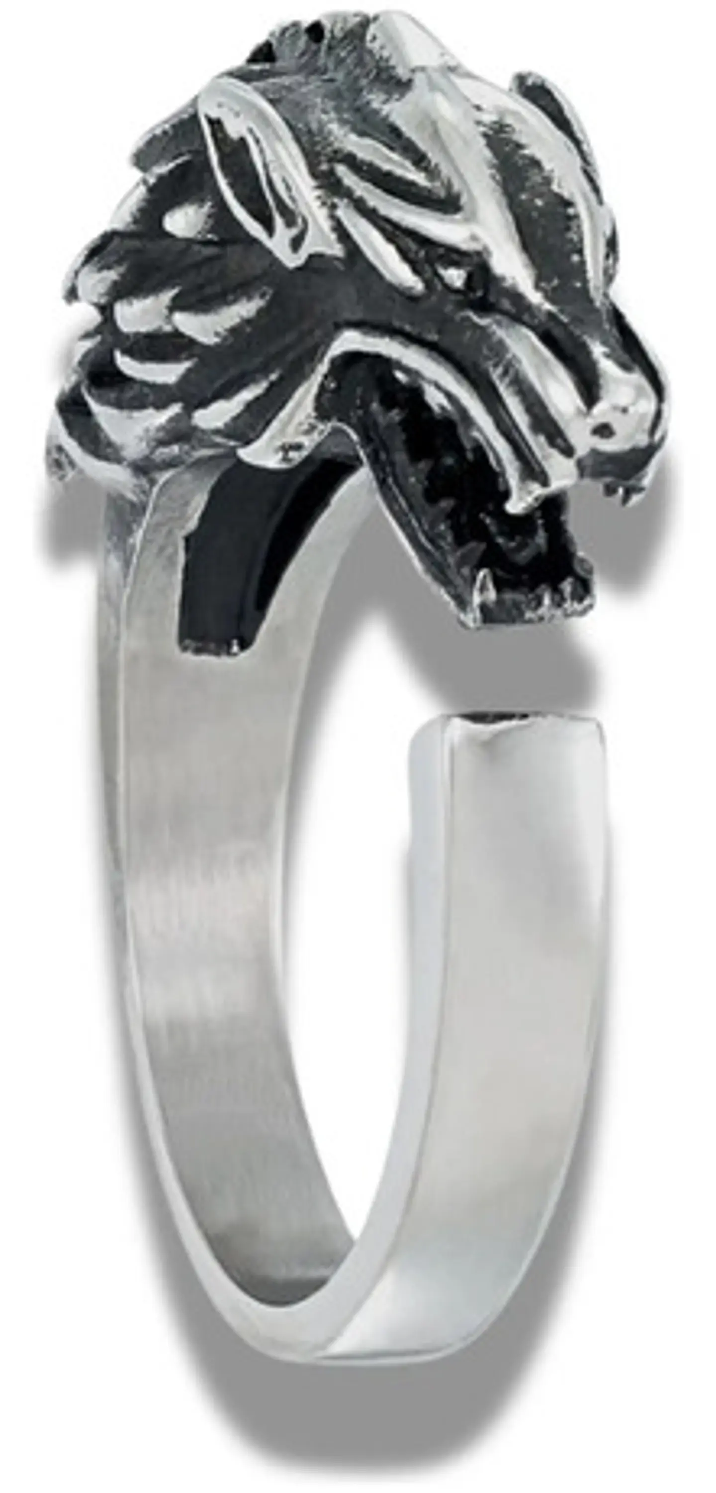 Anillo en Acero para hombre y mujer forma Lobo Stark Game Of Thrones  2