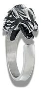 Anillo en Acero para hombre y mujer forma Lobo Stark Game Of Thrones  - Miniatura 2