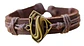 Pulsera Manilla Brazalete Cuero Superman Para Hombre Y Mujer - Miniatura 1