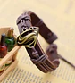 Pulsera Manilla Brazalete Cuero Superman Para Hombre Y Mujer - Miniatura 3