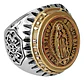Anillo en Acero para hombre bicolor Virgen Guadalupe  - Miniatura 1