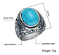 Anillo clásico en Acero para hombre y mujer con Piedra natural - Miniatura 7