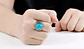 Anillo clásico en Acero para hombre y mujer con Piedra natural - Miniatura 8