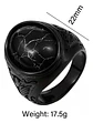 Anillo clásico en Acero para hombre y mujer con Piedra natural - Miniatura 16