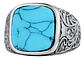 Anillo clásico en Acero para hombre y mujer con Piedra natural - Miniatura 22