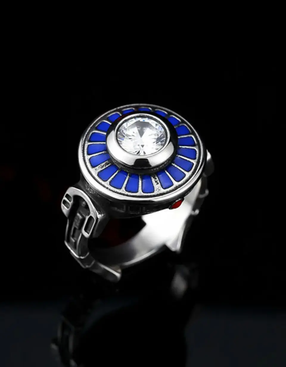 Anillo en acero Para Hombre Y Mujer Forma Robot R2-d2 De Star Wars 6
