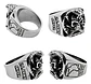 Anillo militar en Acero para hombre Cráneo ONE SHOT ONE KILL - Miniatura 2