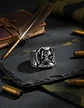 Anillo militar en Acero para hombre Cráneo ONE SHOT ONE KILL - Miniatura 4