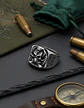 Anillo militar en Acero para hombre Cráneo ONE SHOT ONE KILL - Miniatura 5