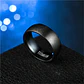 Anillo Acero Inoxidable Titanio Argolla Negro Hombre Y Mujer - Miniatura 6