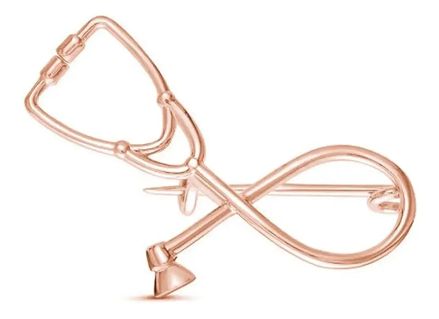 Broche para Hombre Mujer Insignia Médico Estetoscopio Medicina  3