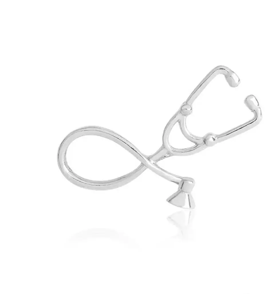 Broche para Hombre Mujer Insignia Médico Estetoscopio Medicina  5