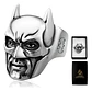 Anillo en Acero Para Hombre cabeza Batman Héroe - Miniatura 1