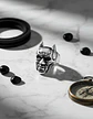 Anillo en Acero Para Hombre cabeza Batman Héroe - Miniatura 3