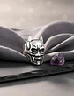 Anillo en Acero Para Hombre cabeza Batman Héroe - Miniatura 4