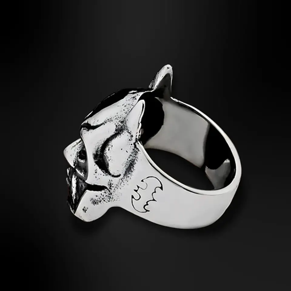 Anillo en Acero Para Hombre cabeza Batman Héroe 7
