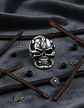 Anillo en Acero para Hombre Cráneo Serpiente Calavera - Miniatura 2