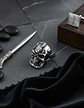 Anillo en Acero para Hombre Cráneo Serpiente Calavera - Miniatura 5