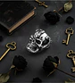 Anillo en Acero para Hombre Cráneo Serpiente Calavera - Miniatura 8