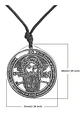 Collar para Hombre Y Mujer dije Sello Pentáculo De La Clave De Salomón - Miniatura 2