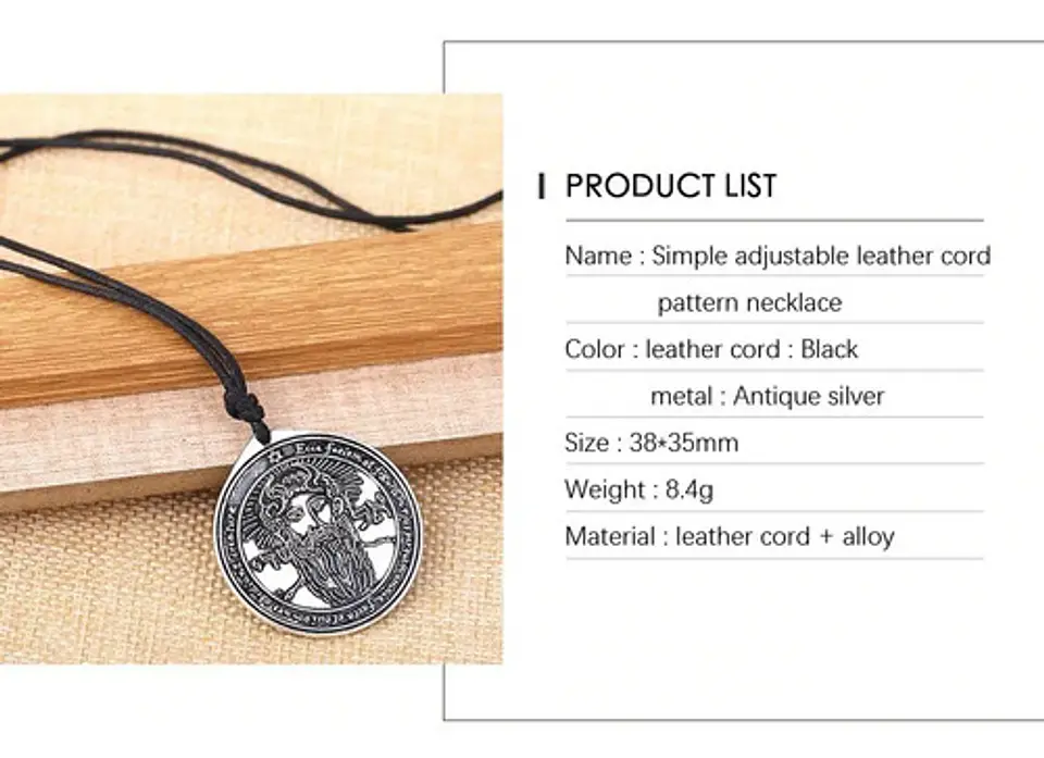 Collar para Hombre Y Mujer dije Sello Pentáculo De La Clave De Salomón 4
