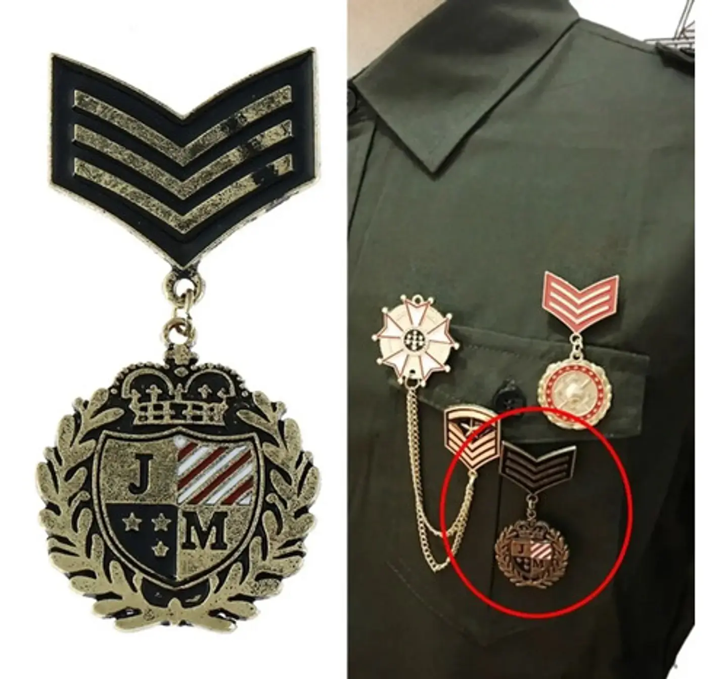 Broche Pins Insignia Medalla Militar Británico Para Hombre 1