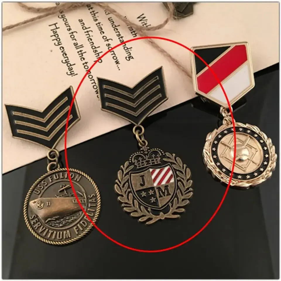 Broche Pins Insignia Medalla Militar Británico Para Hombre 4