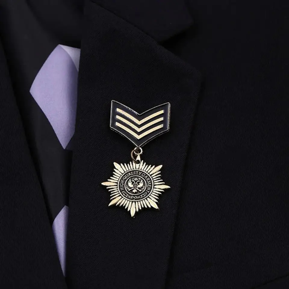 Broche Pins Insignia Medalla Militar Británico Para Hombre 9
