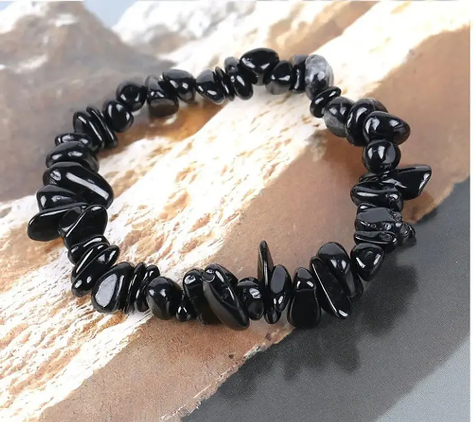 Pulsera Manilla Piedras Turmalina Sanación Hombre Para Mujer 4