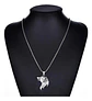 Collar vikingo en Acero para hombre dije cabeza Lobo nórdico - Miniatura 4