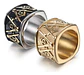 Anillo Acero Inoxidable Color Oro Mason Masoneria Hombre - Miniatura 4