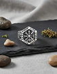 Anillo Vikingo en Acero para hombre y mujer Brújula vegvisir valknut  - Miniatura 5