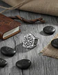 Anillo Vikingo en Acero para hombre y mujer Brújula vegvisir valknut  - Miniatura 6