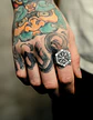 Anillo Vikingo en Acero para hombre y mujer Brújula vegvisir valknut  - Miniatura 10