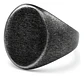 Anillo en Acero envejecido Industrial Forma Oval Para Hombre - Miniatura 3