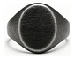 Anillo en Acero envejecido Industrial Forma Oval Para Hombre - Miniatura 4